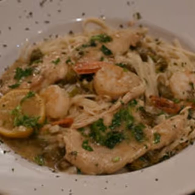 Shrimp & Chicken Piccata.