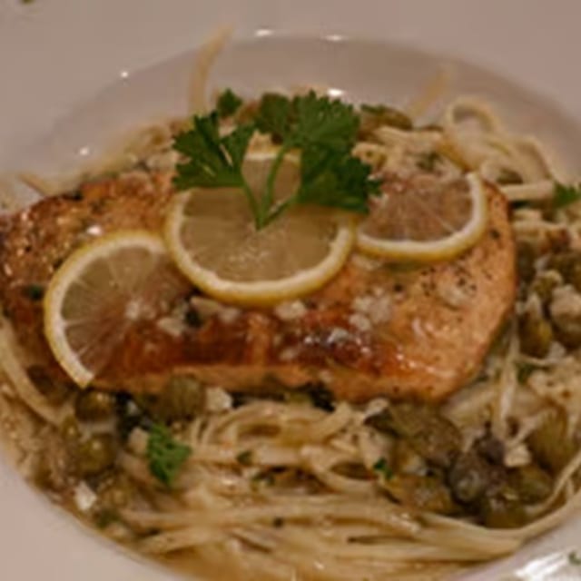 Salmon Piccata.