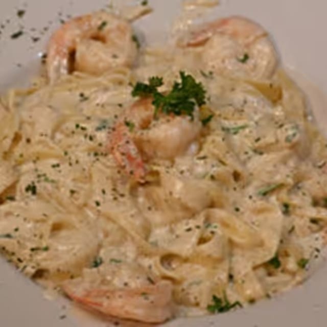 Shrimp Alfredo.